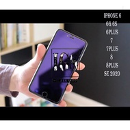 Tempered Glass Bluray Anti Blue Light Full 10D 99D iphone 6 6G 6s 7 8 6plus 7plus 8plus SE 2020 plus
