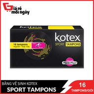 Băng Vệ Sinh Kotex Sport Tampon Loại Vừa Tampon Regular 16 Miếng / Gói