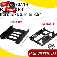 BRACKET BRACKET HARD DISK HOLDER HDD SSD 2.5 TO 3.5 INCH PC CPU BY PRIA JKT FREE SHIPPING