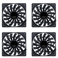 4X Mute 120mm 12cm PWM Cooling Fan Slim 12mmNew 120X120X12mm DC 12V 0.25A 1400RPM Computer PC Case C