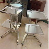 2-Tier Aluminum Trolley Trolley, Cosmetic Spa Medical Instrument Storage Trolley
