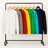 Unisex Regular Fit Cotton Combed 20s Plain Long Sleeve T-Shirt | Suitable for Screen Printing & Dail