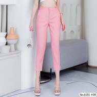 กางเกงขายาว 7ส่วน  Maristar : No.6161| Cropped Pants ผ้าดี ใส่สบาย เลือกสีได้ มีหลายขนาด กางเกงทำงาน