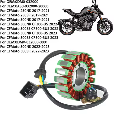 Motorcycle Ignition Coil Engine Stator for CFMoto 300NK 300SR 300 SR/NK 0DM0-032000 0A80-032000-2000