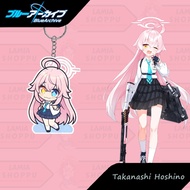 GANTUNGAN Hoshino Blue Archive Keychain | Takanashi Hoshino Chibi Keychain | Keychain Hoshino Blue A