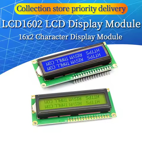 LCD1602 1602 LCD Module Blue / Yellow Green Screen 16x2 Character LCD Display PCF8574T PCF8574 IIC I