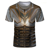 New Temple Knight Armor T-shirt 3D Printed Trendy Summer Fashion Cosplay T Shirts Unisex Short Sleev