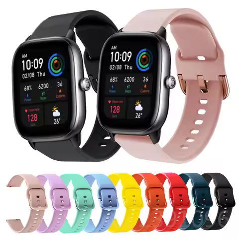 Silicone Strap For Amazfit GTS 4 Mini Smart Watch Replacement wristband For Amazfit GTS 4 GTS2 2e Bi