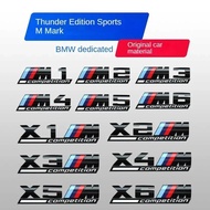 Competition Car Trunk Badge Emblem Thunder Edition Sticker For BMW m 1m 2m 3m 4m 5m 6m 7m 8x1m X2M X