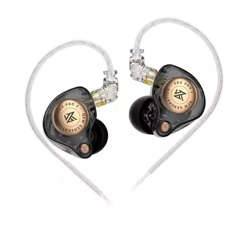 KZ EDX PRO 2 Dynamic In Ear Earphone HIFI DJ Earphones Earbud Music Noise Cancelling Headset 3.5MM T