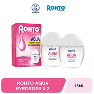 [Bundle of 2] Rohto Aqua Eye Drops 13ml [Gentle/ Moisturizing/ Hydration/ Soothing / Dry eye / eye m