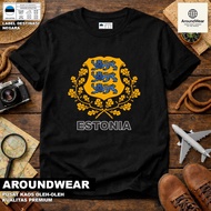ESTONIA SOUVENIR T-SHIRT 6, WEAR ASEAN COUNTRYTAG, PREMIUM SOUVENIR MATERIAL GIFT