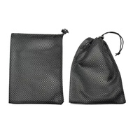 1pc Mesh Bag Mesh Storage Bag Polyester Bundle Pocket Black Mesh Bag Drawstring Mesh Bag Drawstring 