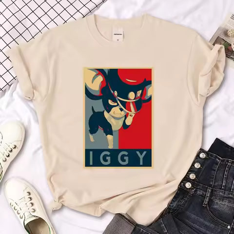 Best Selling Fashion New Iggie Jojo Iggy T-shirts Men Designer Comic Tee Female Designer Streetwear 