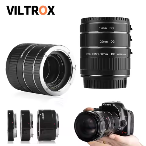 Viltrox DG-C Metal Mount Auto Focus AF Macro Extension Tube Lens Adapter for Canon EOS 750D 700D 800