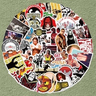 50PCS WWE Wrestling Stickers Waterproof National Show Athlete Character Water Cup Phone Sticker