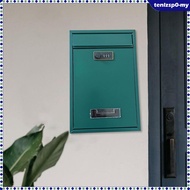 [tenlzsp0] Wall Mounted Locking Mailbox Mail Boxes Durability Large Capacity Mail Collection Box wit