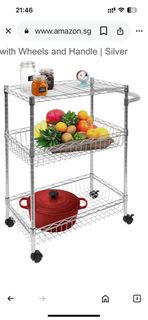 不鏽鋼架有轆（層架）wire shelving with casters