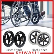 [Shiwaki1] 2x Wheelchair Replacement Front Wheel Solid Tire for Electric Wheelchair