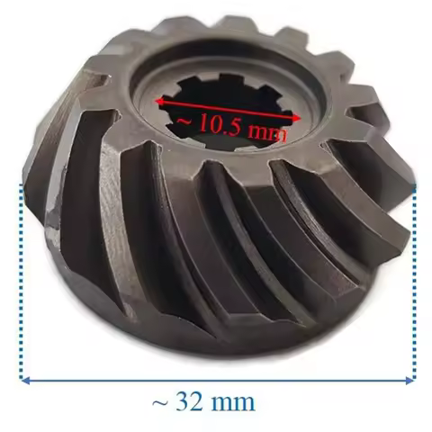 A02K-Boat Motor Pinion Gear Bevel For Outboard 6E7-45551-00 01 F9 F9.9 F15 F20 9.9HP 15HP 13T 2/4-St