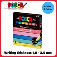 UNI POSCA PC-5M Paint Marker Pen Set Medium Point 1.8-12.5mm (7 / 8 / 15 Colors) - Direct From Japan