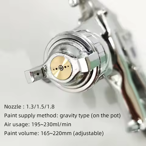 Japan Iwata W-71 Spray Gun Car Furniture Paint Spraying High Atomization 1.0/1.3/1.5/1.8 Nozzle On T