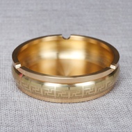 Mlinstudio đồng thau cổ điển thiết thực bằng kim loại hộ gia đình gạt tàn hứng tàn thuốc Retro gạt t