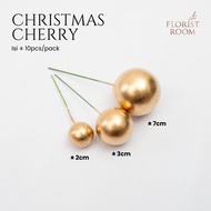 Artificial Christmas Cherry - Christmas Bauble - Christmas Balls - Decorative Ornaments