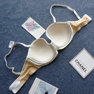 Smooth Backless Seamless Invisible Strapless Bra Large Size 75F 80E Shoulderless Band Bra for Young 