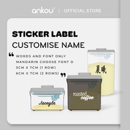 ANKOU Customisable Sticker - Font