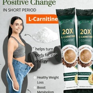 FITGUM 20X L-Carnitine Coffee (10g)|Burn Fat into Energy|Glutathione+Collagen|Slimming Coffee