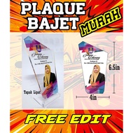 Plaque CUSTOMade Plaka Plak Bajet Acrylic , UV Printing custom, Sekolah, Sukan, Tadika, Univesiti, K