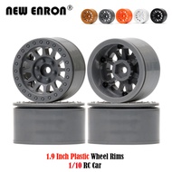 4Pc Plastic 1.9" Beadlock Wheel Rim 12mm Hex for RC Car Crawler 1/10 Crawler Tamiya CC01 SCX10 TF2 D