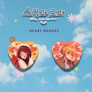 Skip and Loafer Heart Badges (FANMADE MERCH)