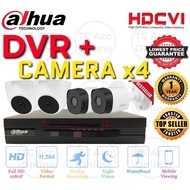 DAHUA 4 CHANNEL FULL COMPLETE SET Full HD CCTV 4CH DVR + Camera + HARD DIS