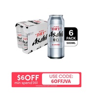 Asahi Super Dry Beer 500ML 6s Can