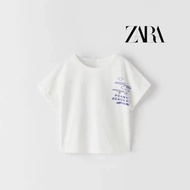 Zara เสื้อยืดเด็กสีขาวลาย Snoopy แบรนด์แท้ มือ 1 พร้อมส่ง