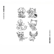 Cartoon Cartoon Cartoon Tattoo Sticker Female Advanced