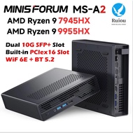 MINISFORUM MS-A2 MINI PC AMD Ryzen 9 7945HX/9955HX Windows 11 Pro Support DDR5  M.2 2280 SSD U.2 NVM