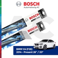 BOSCH AEROTWIN PLUS FLATBLADES WIPER SET FOR BMW X4 (F26) 2014-PRESENT (26"/20")