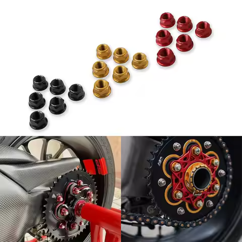 Fits for Ducati V4 MULTISTRADA 1260 Pikes Peak 1200 GT Touring 2010-2024 6pcs Motorcycle Rear Sprock