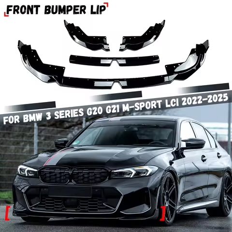 For BMW G20 G21 3 Series M-Sport 320i 325i 330i 320d M340i LCI 2022-2025 Front Bumper Lip Body Kit S