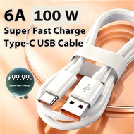 6A 100W & 5A 40W Super Quick Charge Cable USB Type C Data Transmission Cable for Huawei Xiaomi 1M Ch