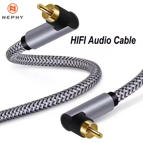10M 15M 90-degree HiFi RCA Coaxial Audio Cable Hi-End RCA to RCA Male SPDIF Digital Coaxial Cable fo