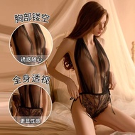 ∏♣☒ Sexy Pajamas Lingerie baju tidur seksi 性感睡衣 See-Through One-Piece Women Uniform Set