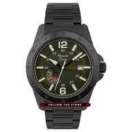 Alghani Watch Jam Tangan Pria Alexandre Christie AC 6536 ME BIPGN Stainless Steel Strap Black Green