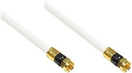 Good Connections SAT TV Antenna Cable F-Connector to F-Connector, Gold-Plated, 5-Way Shielded, Shiel