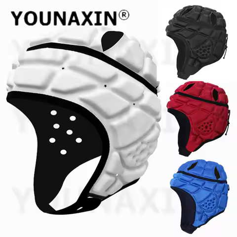 Unisex Rugby Helmet Headguard Headgear Soccer Cap Head Protector Soft Protective Helmet for Kids You