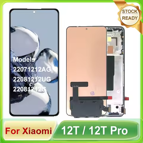 Original 6.67" For Xiaomi 12T Pro LCD Display Touch Screen Digitizer Assembly For Xiaomi 12T 2207121