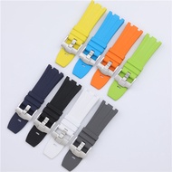 28mm Granular Fluoride Rubber Watch Strap Substitute AP Aibi Royal Oak Offshore Series 15703/15710
